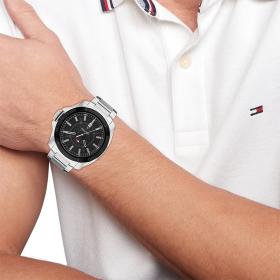 Ανδρικό Ρολόι TOMMY HILFIGER Windsurf με  Μαύρο Καντράν | 1792138 SKU-72438