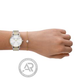 Ρολόι ARMANI EXCHANGE Lola με Ασημί Καντράν & Βραχιόλι ΑΧ | AX7156SET SKU-73218