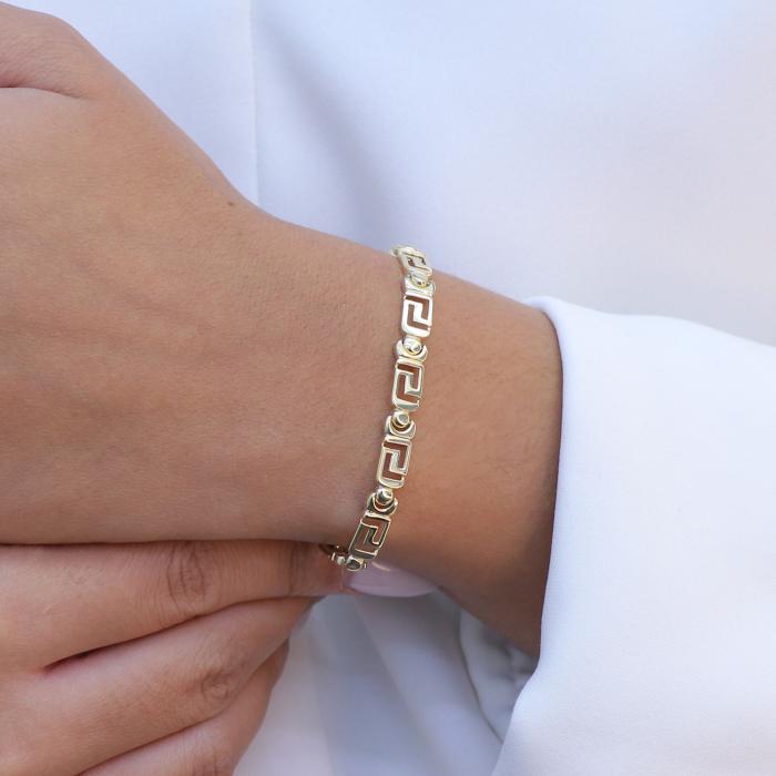 Βραχιόλι Μαίανδρος Χρυσός Κ9 SKU-73638