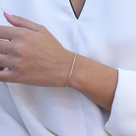 Βραχιόλι Χειροπέδα Χρυσός Κ14 SKU-73718