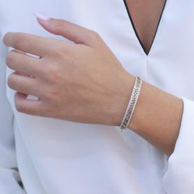 Βραχιόλι Μαίανδρος Χρυσός Κ9 με Ζιργκόν SKU-73623