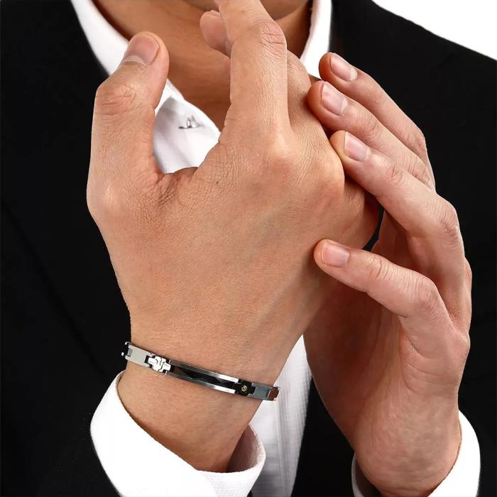 Βραχιόλι Μaserati από Aνοξείδωτο Aτσάλι SKU-73665