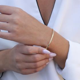 Βραχιόλι Χειροπέδα Χρυσός Κ14 SKU-73732