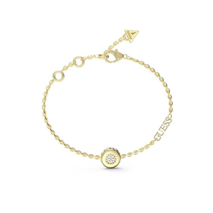 Βραχιόλι Guess Stylish Ανοξείδωτο Ατσάλι & Ζιργκόν | JUBB04594JWYGL SKU-73898