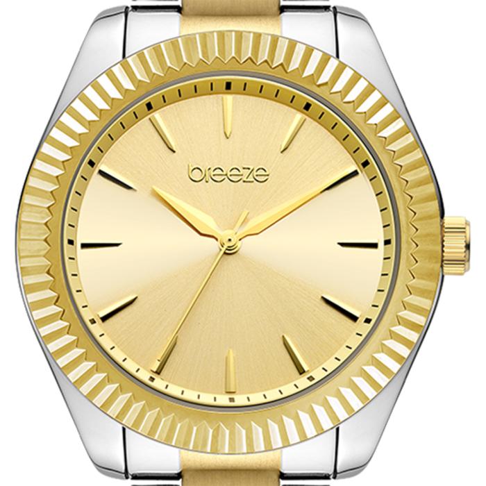 BREEZE Elitistic Gold Dial & Two Tone Bracelet