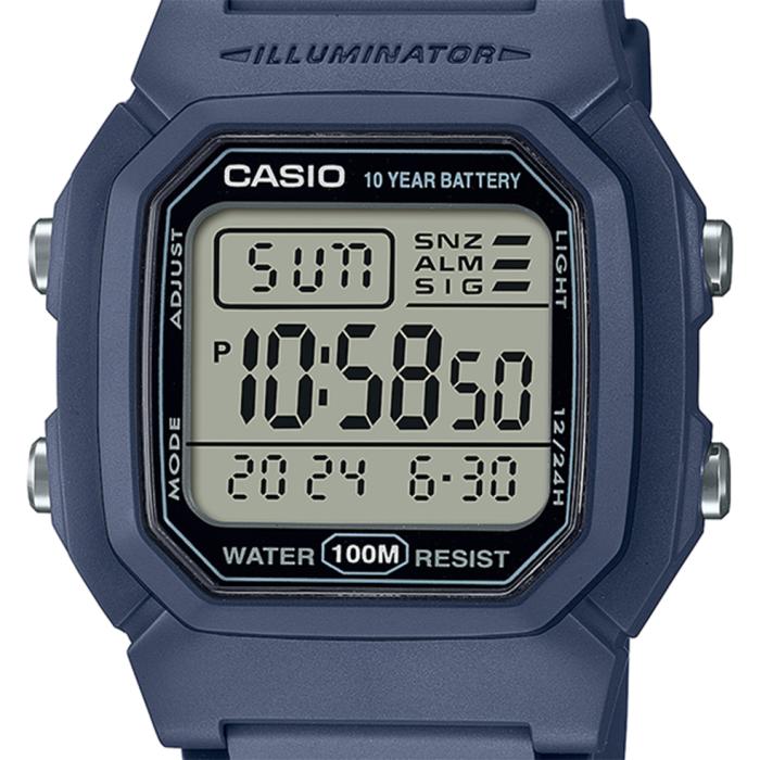 CASIO Collection Dual Time Chronograph Blue Strap