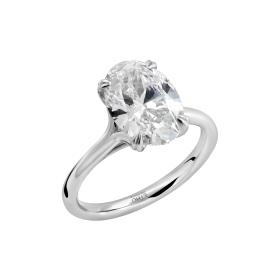Δαχτυλίδι Λευκόχρυσος Κ14 με Lab Grown Diamond SKU-73270