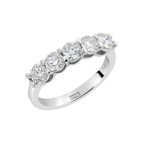 Δαχτυλίδι Λευκόχρυσος Κ14 με Lab Grown Diamonds SKU-73273