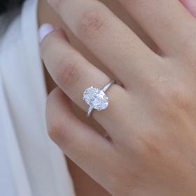 Δαχτυλίδι Λευκόχρυσος Κ14 με Lab Grown Diamond SKU-73270