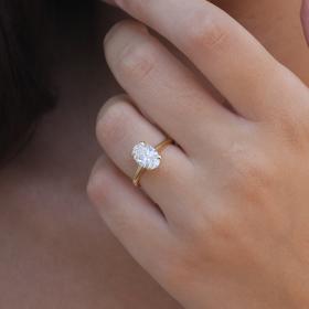 Δαχτυλίδι με Lab Grown Diamond Χρυσός Κ18 SKU-73669