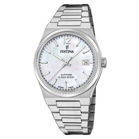 Γυναικείο Ρολόι FESTINA με Φίλντισι Καντράν & Ασημί Μπρασελέ | F20035-1 SKU-73705