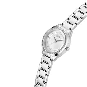 Γυναικείο Ρολόι GUESS Charlotte με Κρύσταλλα & Ασημί Καντράν | GW0767L1 SKU-73690