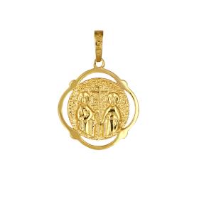 Κωνσταντινάτο Φυλαχτό Χρυσός Κ9 Διπλής Όψεως SKU-73662