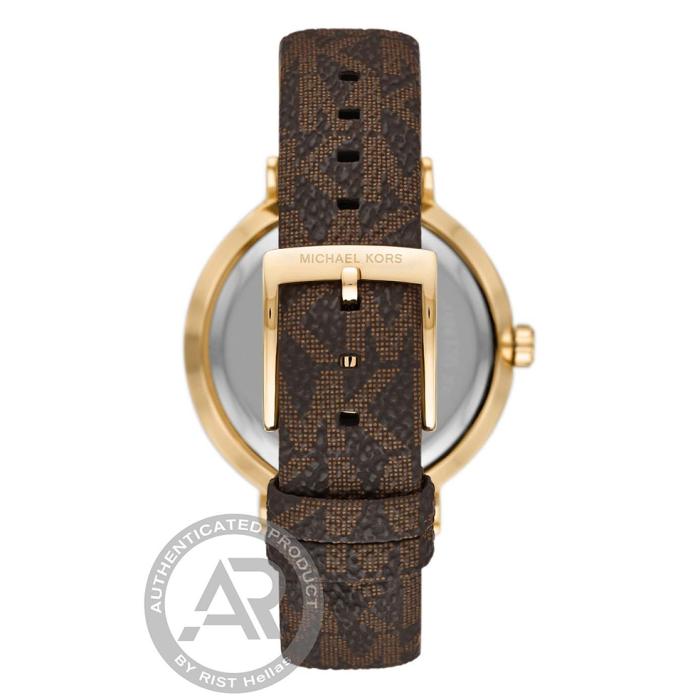 MICHAEL KORS Addyson Brown Strap & White Dial