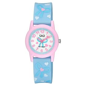 Παιδικό Ρολόι Q&Q με Γαλάζιο Λουράκι SKU-73314