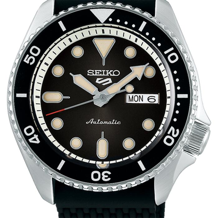 SEIKO 5 Sports Automatic Black Dial & Black Strap