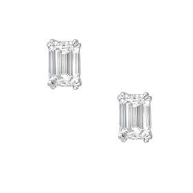 Σκουλαρίκια με Lab Grown Diamonds Λευκόχρυσος Κ14 SKU-73277