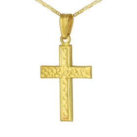 Σταυρός Aνδρικός Χρυσός Κ9 SKU-73346