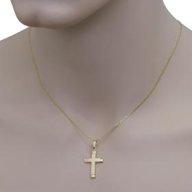 Σταυρός Ανδρικός Χρυσός Κ9 Σφυρήλατος SKU-73347