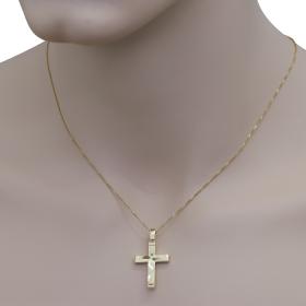 Σταυρός Διπλής Όψεως Χρυσός Κ14 SKU-73785