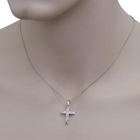 Σταυρός Ανδρικός Λευκόχρυσος Κ14 SKU-73789