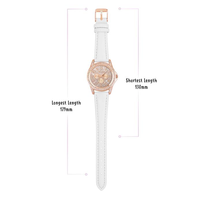 TIKKERS Girl White leather Strap