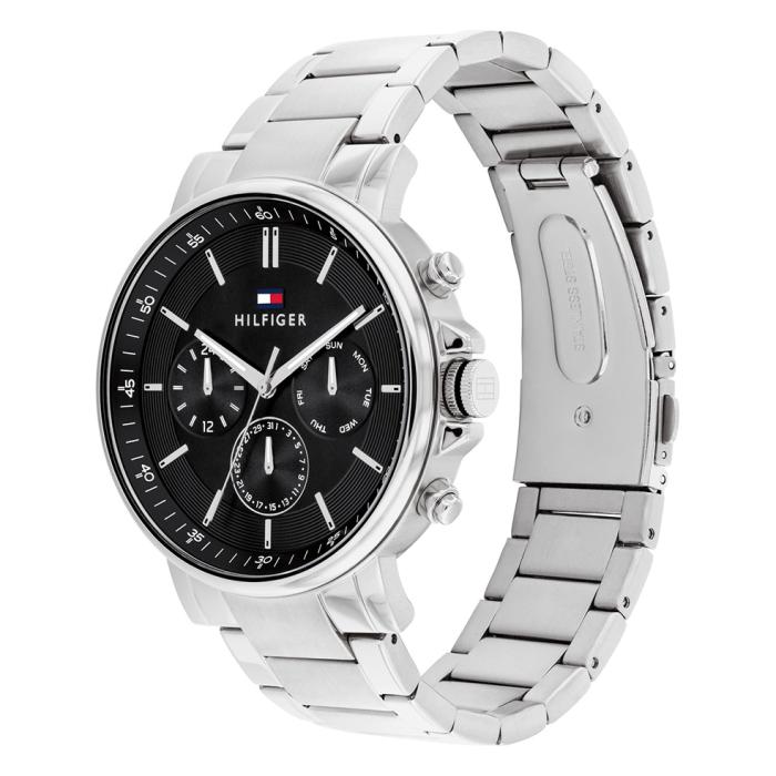 Ανδρικό Ρολόι TOMMY HILFIGER Tyson με Μαύρο Καντράν | 1710667 SKU-73670