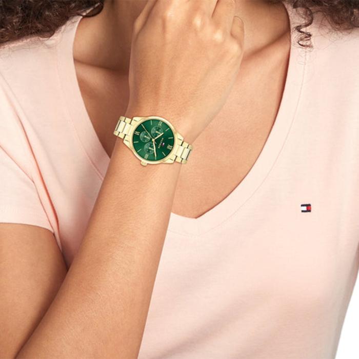 Γυναικείο Ρολόι TOMMY HILFIGER Camille με Πράσινο Καντράν | 1782746 SKU-73679