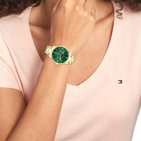 Γυναικείο Ρολόι TOMMY HILFIGER Camille με Πράσινο Καντράν | 1782746 SKU-73679