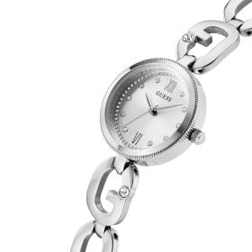 Γυναικείο Ρολόι GUESS Empower με Κρύσταλλα & Ασημί Καντράν | GW0759L1 SKU-73991