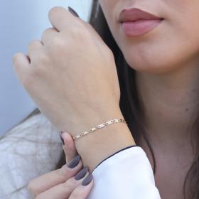 Βραχιόλι Αλυσίδα Χεριού Χρυσός Κ9 SKU-74160