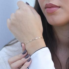 Βραχιόλι Αλυσίδα Χρυσός Κ9 SKU-74155