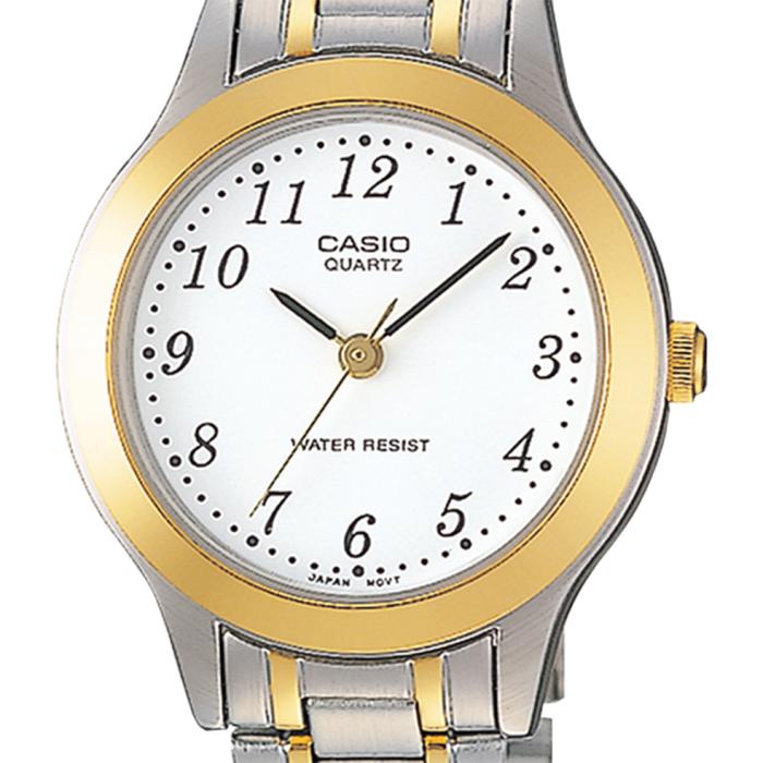 CASIO White Dial & Two Tone Bracelet