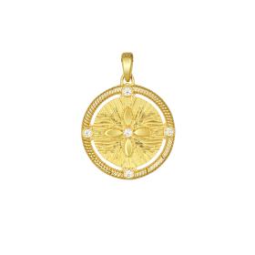 Κωνσταντινάτο Χρυσός Κ9 Διπλής Όψεως με Ζιργκόν SKU-74929