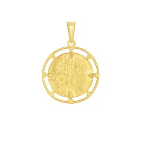 Kωνσταντινάτο Φυλαχτό Χρυσός & Λευκόχρυσος Κ9 SKU-74272