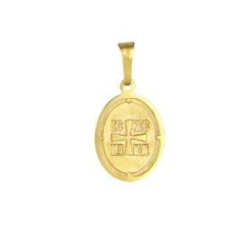 Κωνσταντινάτο Φυλαχτό Διπλής Όψεως Χρυσός Κ9 SKU-74284