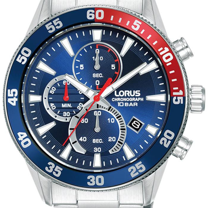 LORUS Sports Silver Bracelet Blue Dial