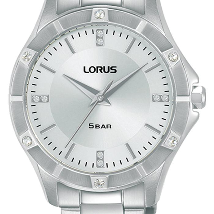 LORUS Women White Dial & Silver Bracelet 