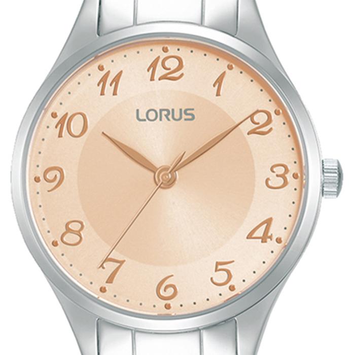 LORUS Classic Pink Dial & Silver Bracelet 