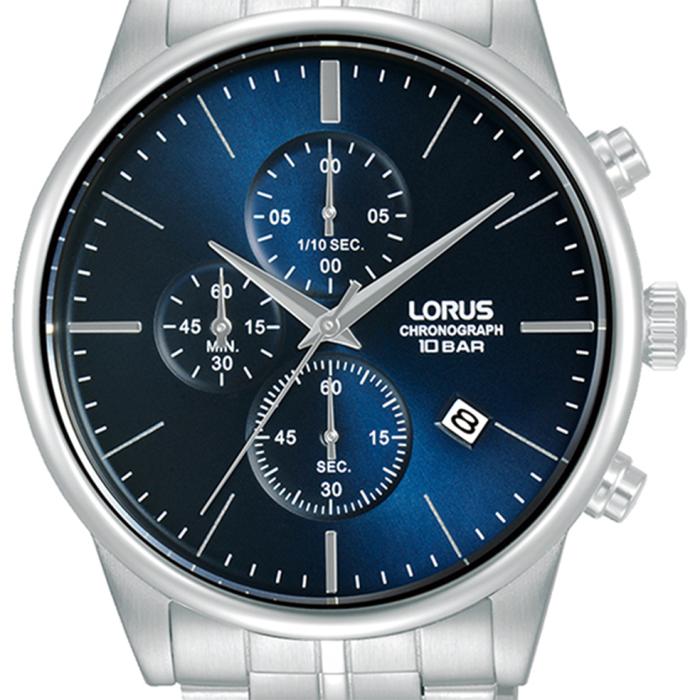 Ανδρικό Ρολόι LORUS Urban με Μπλέ Καντράν & Ασημί Μπρασελέ | RM363JX9 SKU-74996