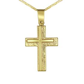 Μοντέρνος Σταυρός Χρυσός Κ9 SKU-74470