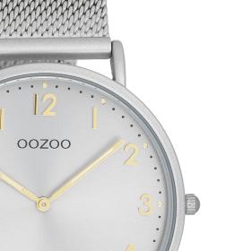 Γυναικείο Ρολόι OOZOO Vintage Ασημί Μπρασελέ & Ασημί Καντράν | C20379 SKU-74819