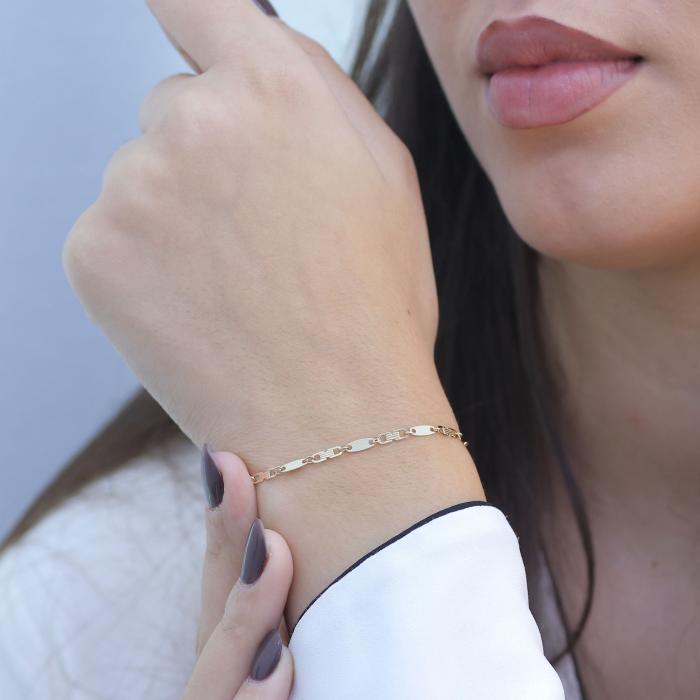 Παιδικό Βραχιόλι Αλυσίδα Χρυσός Κ14 SKU-74172