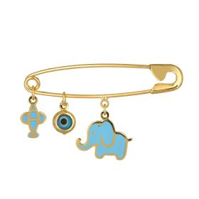 Παραμάνα με Αεροπλανάκι, Ελέφαντα & Ματάκι Χρυσός Κ9 SKU-74676