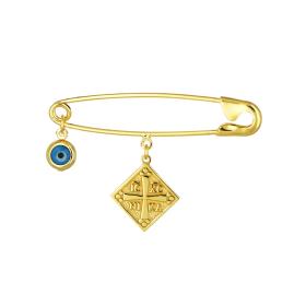 Παραμάνα με Κωνσταντινάτο & Ματάκι Χρυσός Κ9 SKU-74704