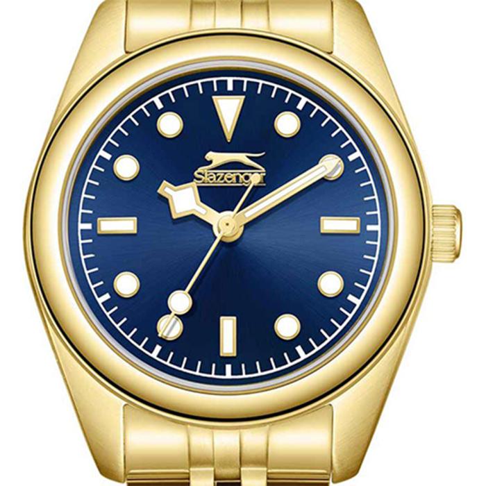 SLAZENGER Blue Dial & Gold Bracelet