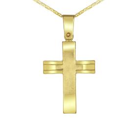 Σταυρός Ανδρικός Χρυσός Κ9 SKU-74440