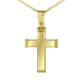 Σταυρός Kλασικός Ανδρικός Χρυσός Κ9 SKU-74434