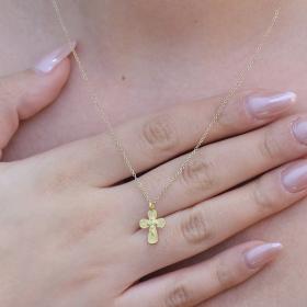 Σταυρός Γυναικείος Χρυσός Κ9 SKU-74316