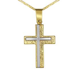 Σταυρός Χρυσός & Λευκόχρυσος Κ9 SKU-74472